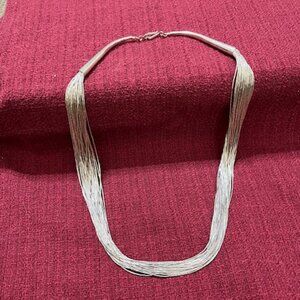 Vintage Liquid Silver Necklace